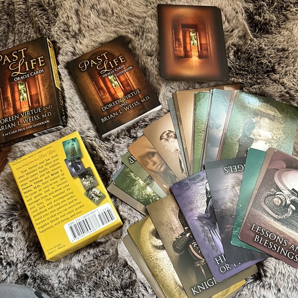 Past life oracle cards Doreen virtue no longer in print Rare - Picture 2 of 2